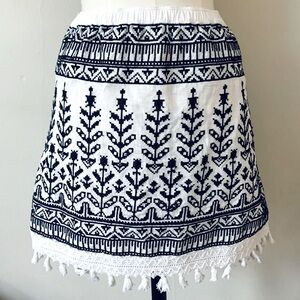 Calypso St. Barth embroidered mini skirt